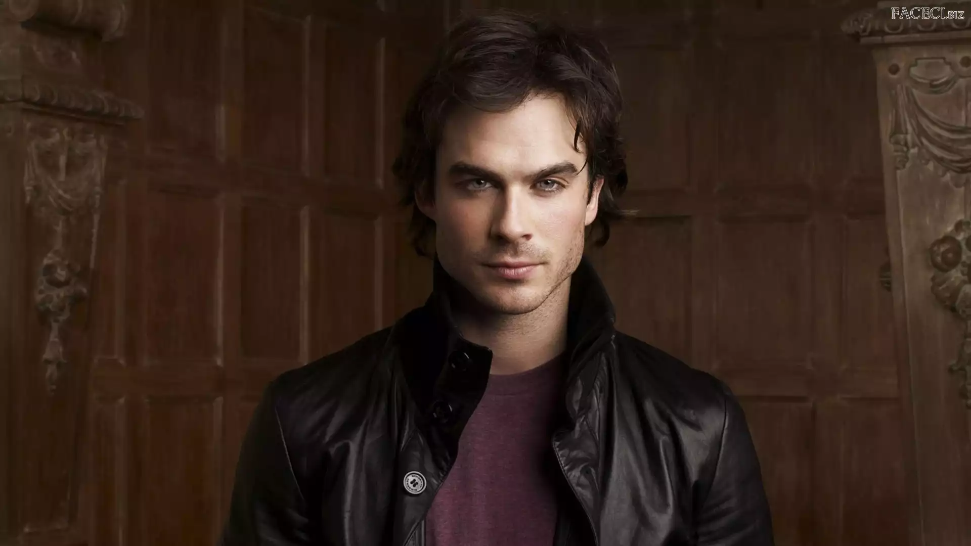 Aktor, Kurtka, Ian Somerhalder, Skórzana