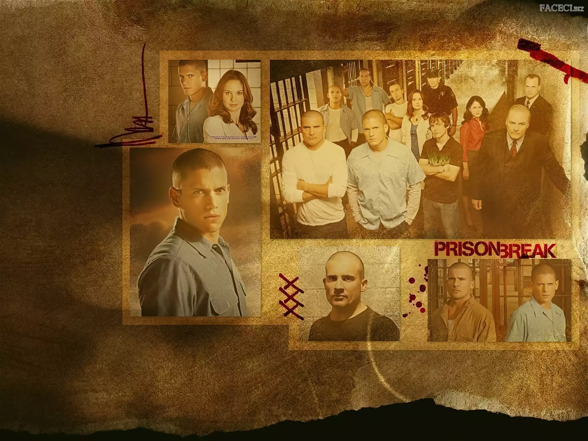 postacie, Wentworth Miller, Prison Break, Sarah Wayne Callies, więzienie, Skazany na śmierć, Dominic Purcell